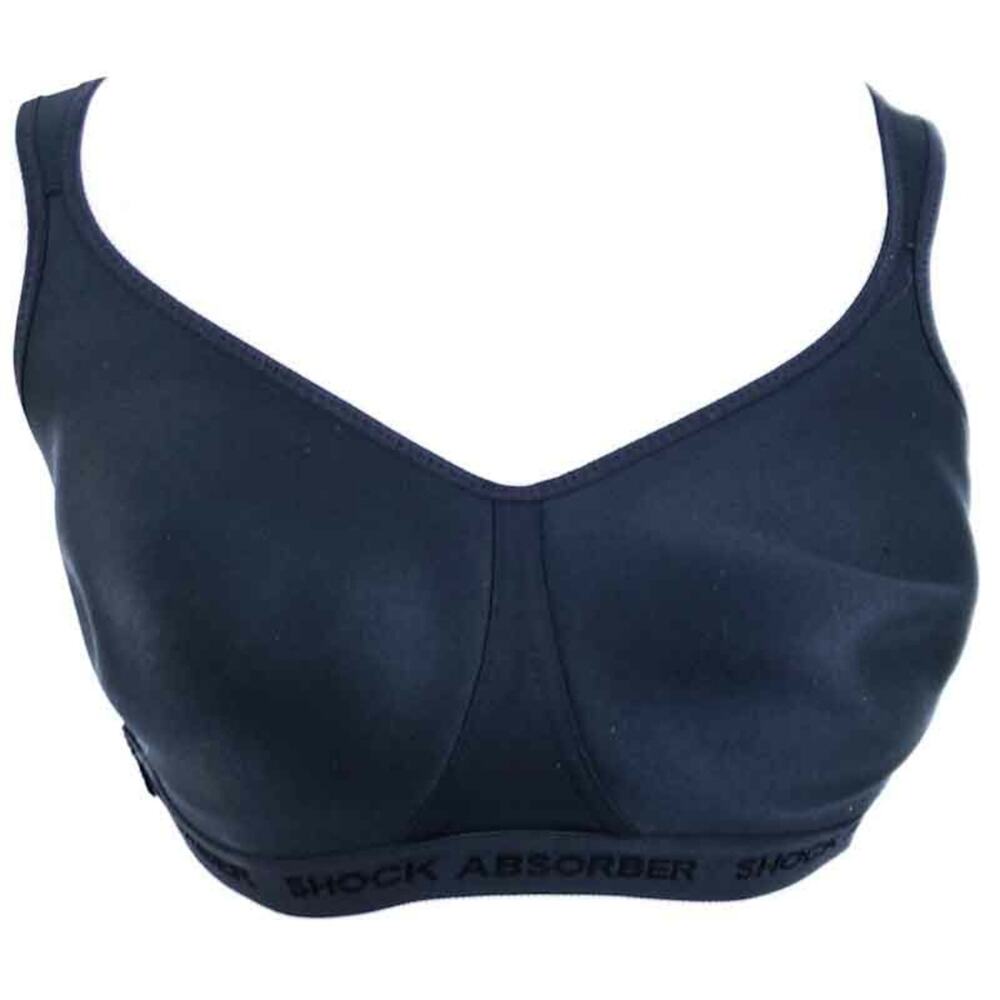 Shock Absorber Firm Support Sports Bra Black 34C Workout Racerback Bra Exercise